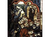 Scenes from the revolt of the Maccabees - a miniature from a French manuscript, 13th century